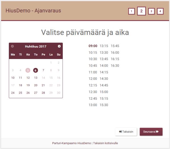 Ajanvaraus helposti kotisivuille